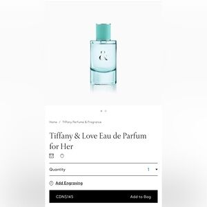SEALED IN BOX - Tiffany & Love for Her